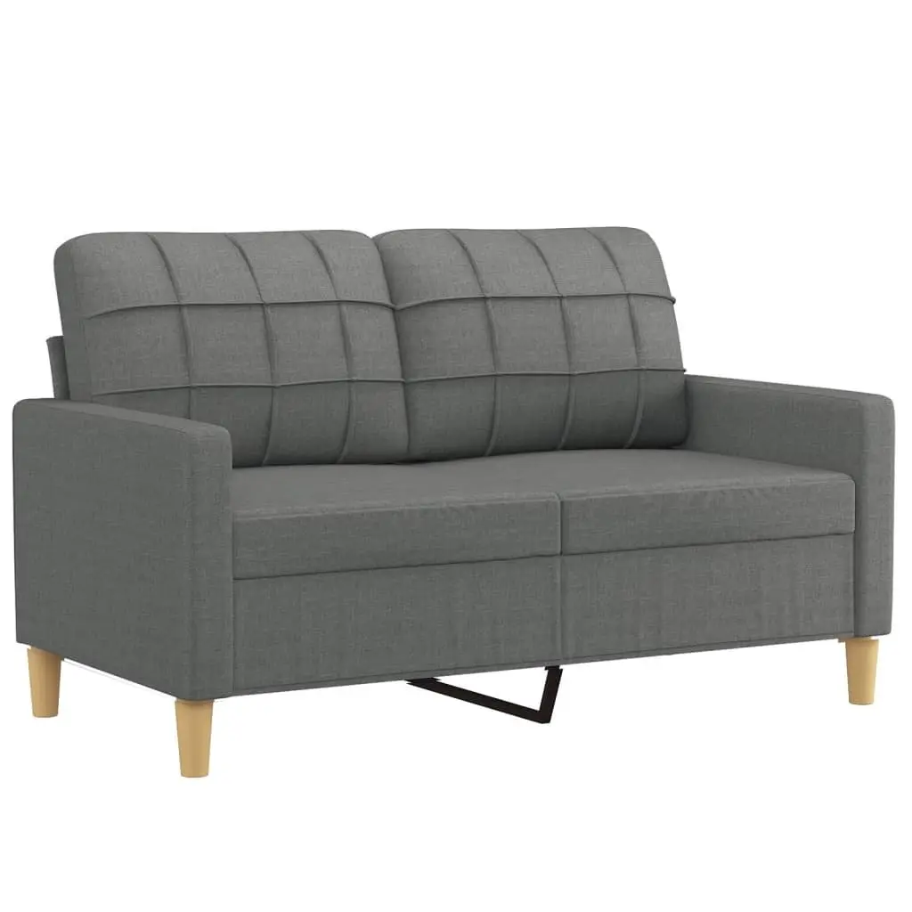 3 Piece Sofa Set Grey Fabric Lounge Suite Living Room Furniture