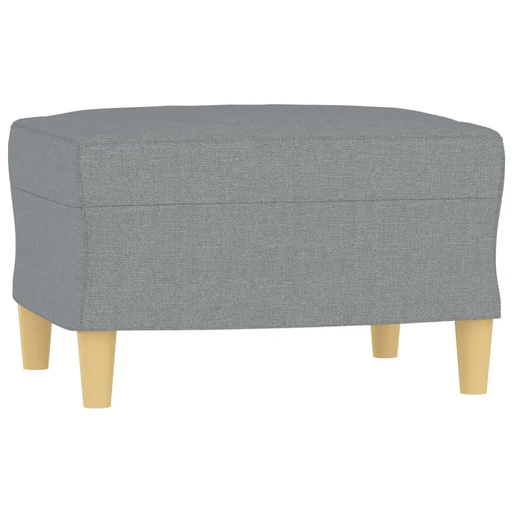 3 Piece Sofa Set Grey Fabric Living Room Lounge Suite