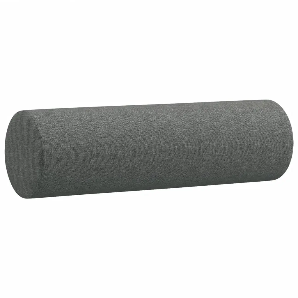 Grey Fabric Lounge Sofa Set 3 Piece with Footstool and Pillows for Living Room