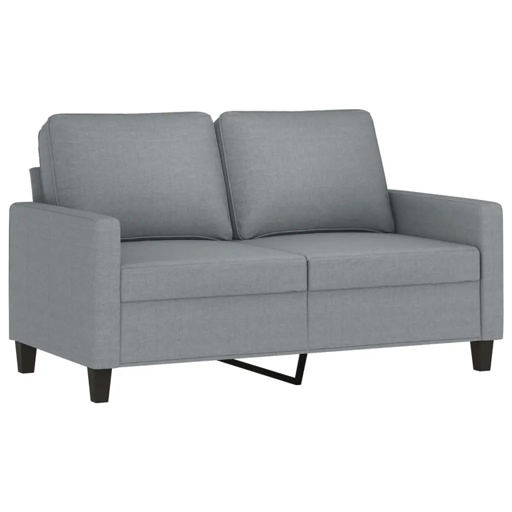 3 Piece Sofa Set Grey Fabric Modern Couch