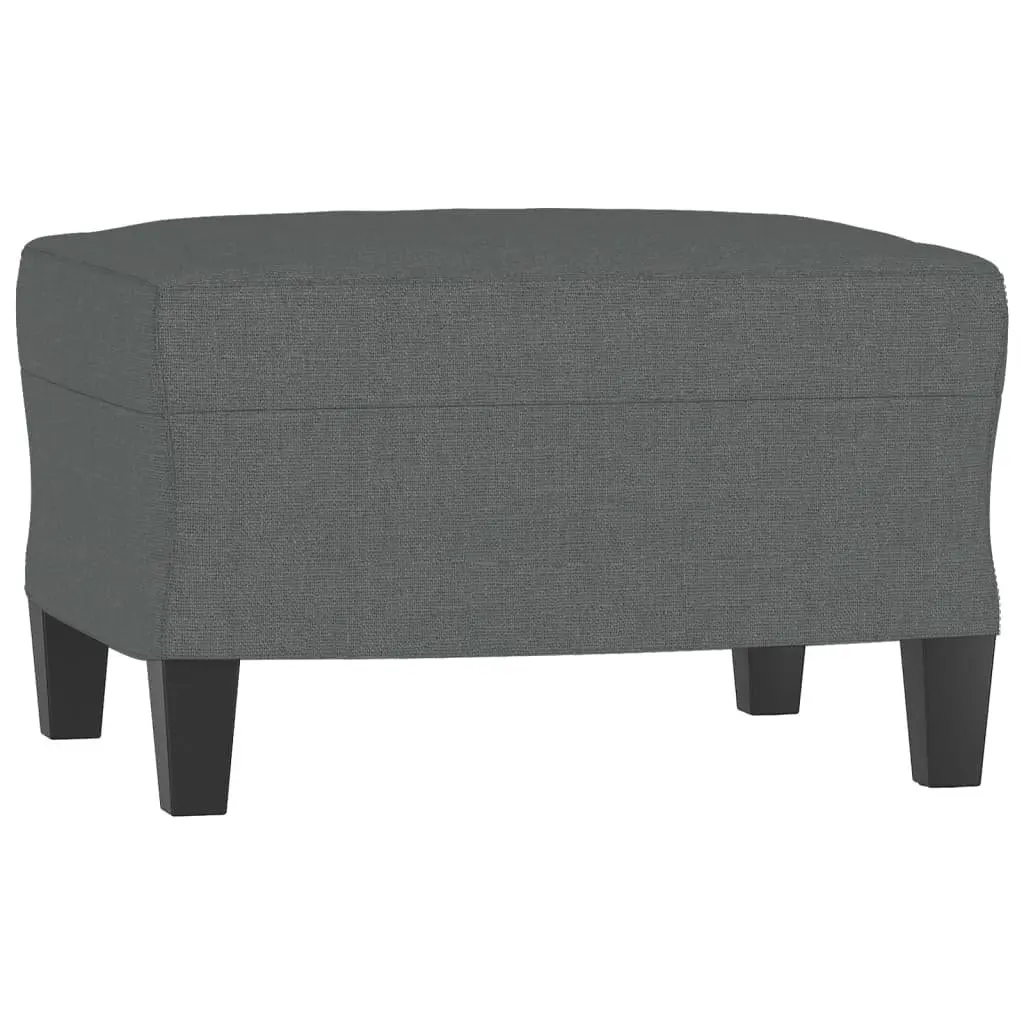 3 Piece Grey Fabric Sofa Set Durable Fabric Plywood and Metal Frame Compact Living Room Furniture