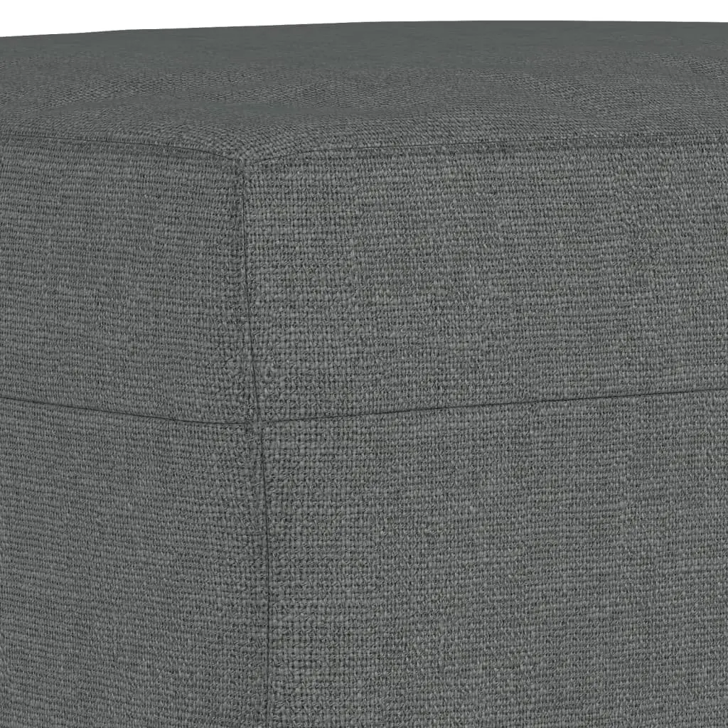 4 Piece Sofa Set Grey Fabric Plywood and Metal