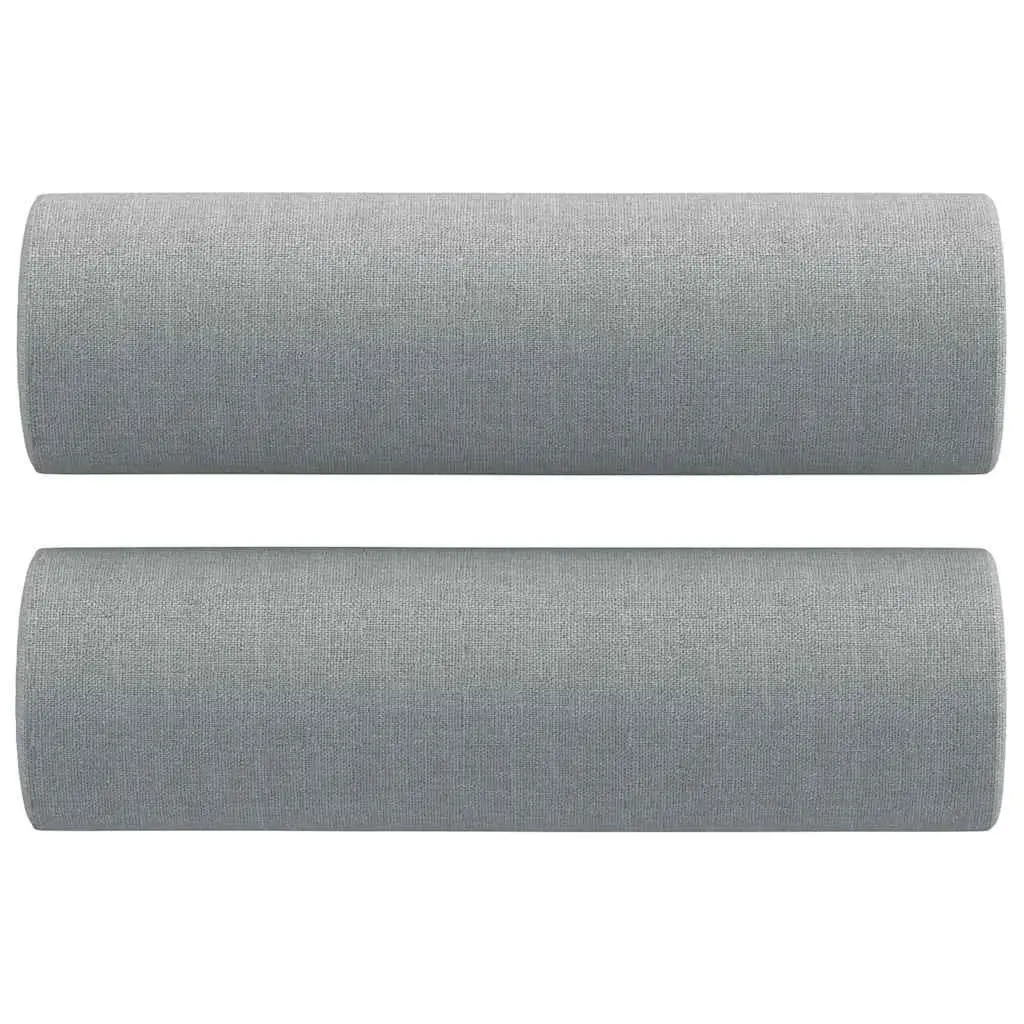Sofa Set Grey Fabric 2 Piece Living Room Lounge Suite