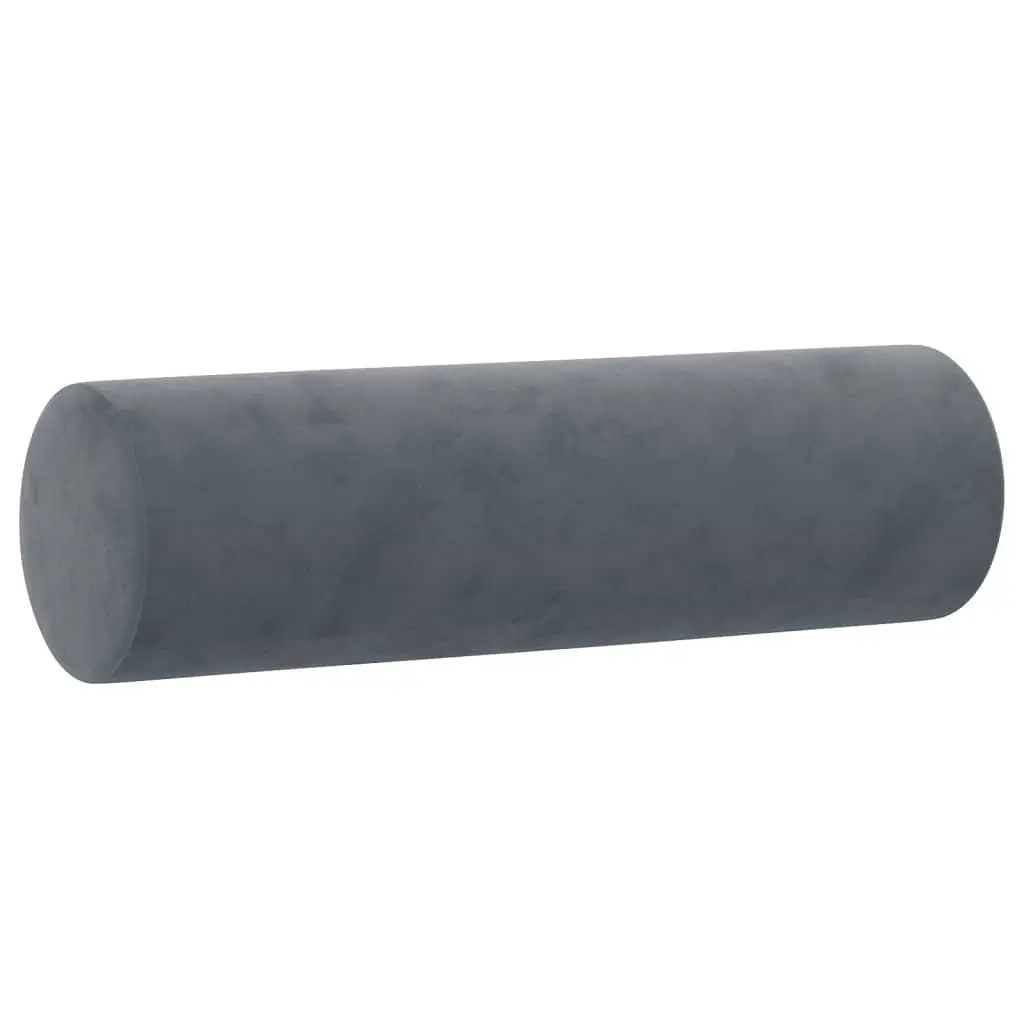 2 Piece Sofa Set Grey Velvet with Pillows Comfortable Seating Living Room