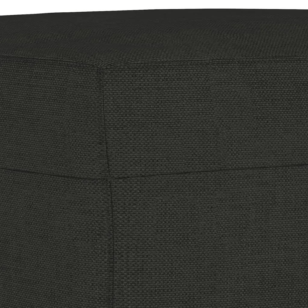 4 Piece Sofa Set Black Fabric Living Room Seating