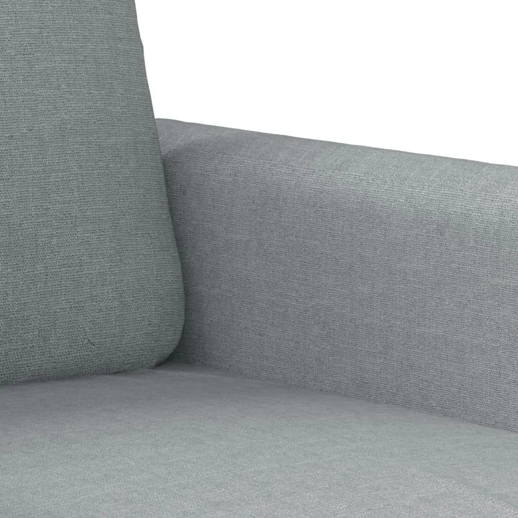 Sofa Set Grey Fabric 2 Piece Living Room Lounge Suite