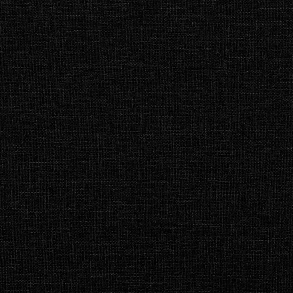 Black Fabric Couch Set 3 Piece with Throw Pillows and Footstool for Living Room
