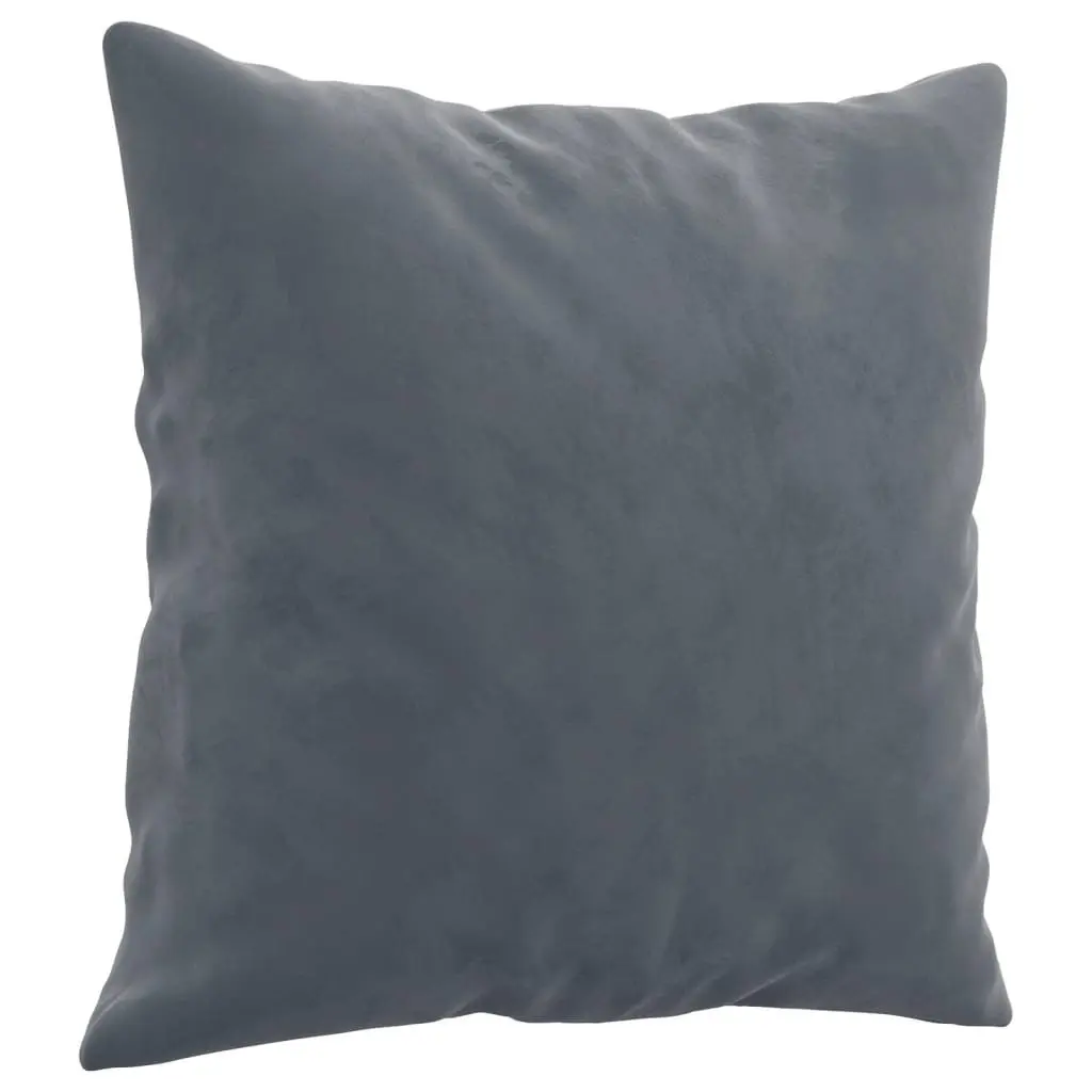 2 Piece Sofa Set Grey Velvet Lounge Suite