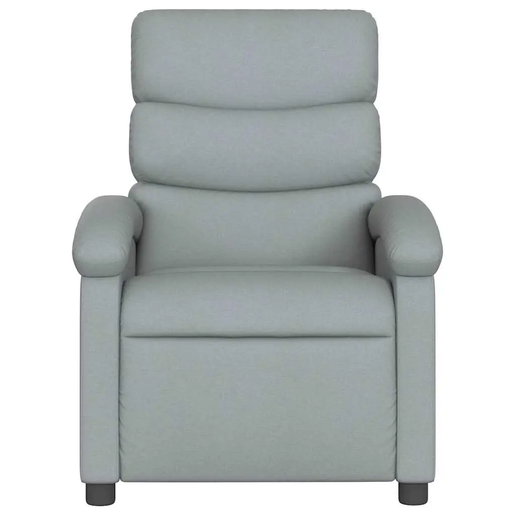 Grey Fabric Massage Recliner Chair with 6 Vibration Points