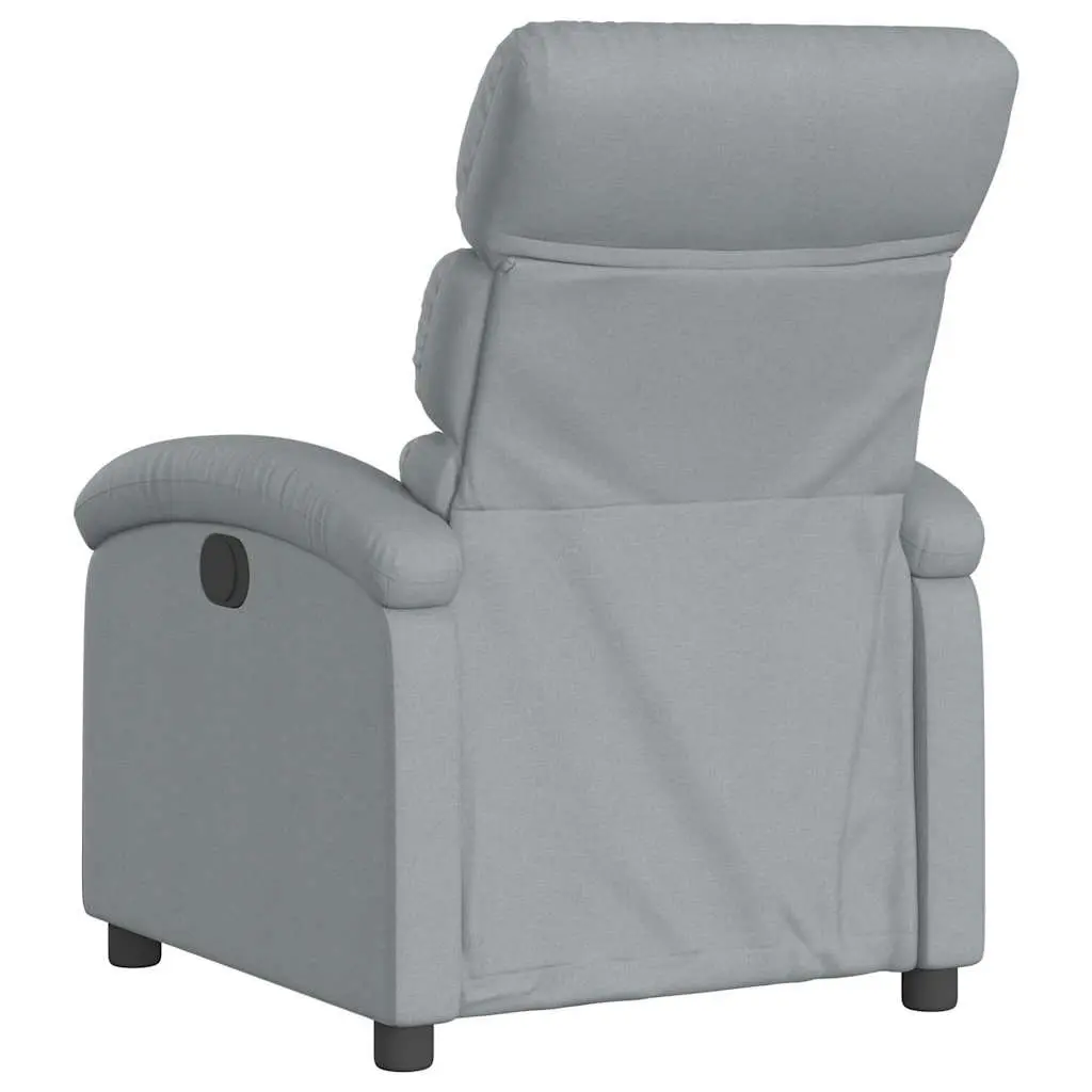 Grey Fabric Massage Recliner Chair with 6 Vibration Points