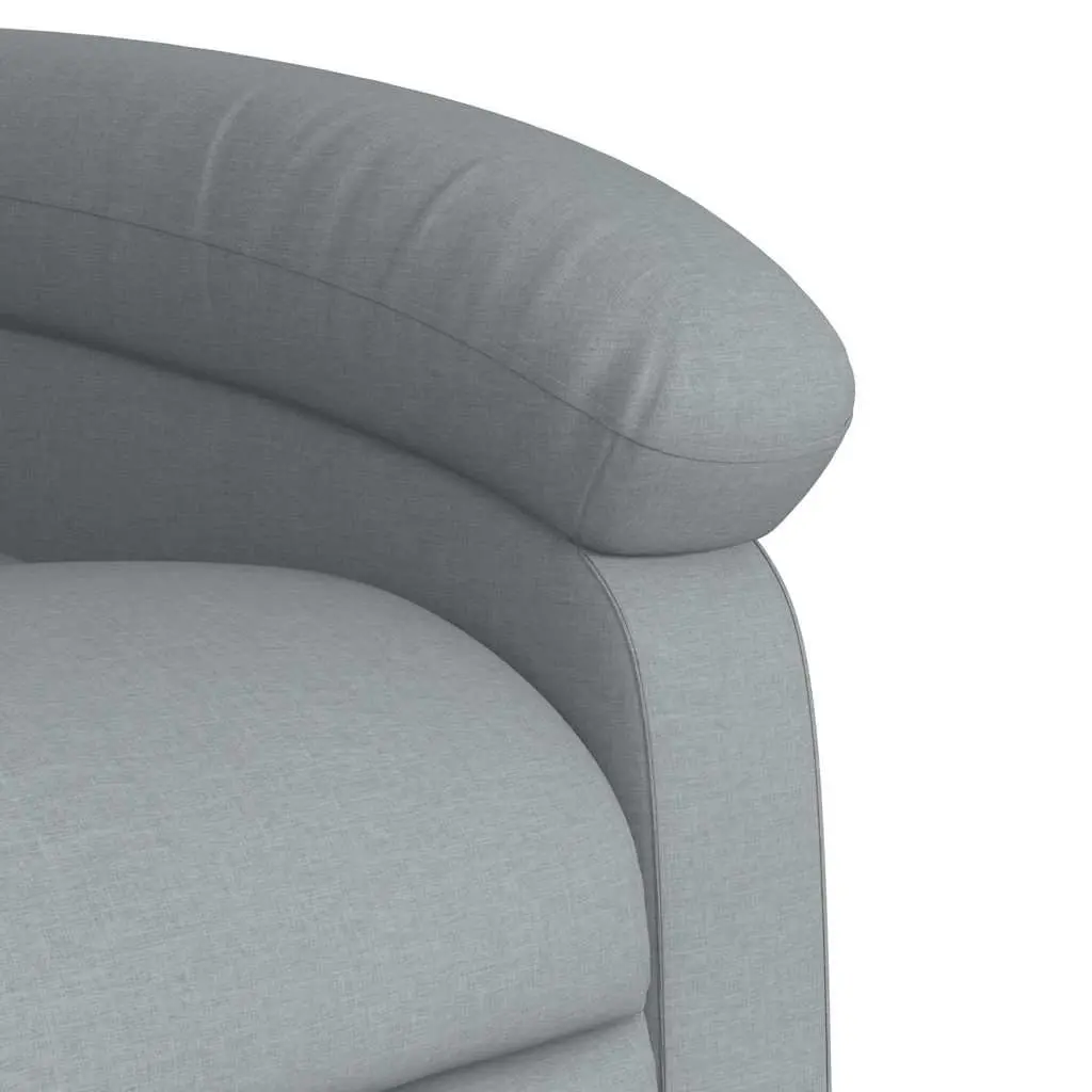 Grey Fabric Massage Recliner Chair with 6 Vibration Points