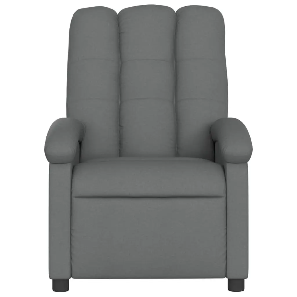 Grey Fabric Massage Recliner Chair with 6 Vibration Points
