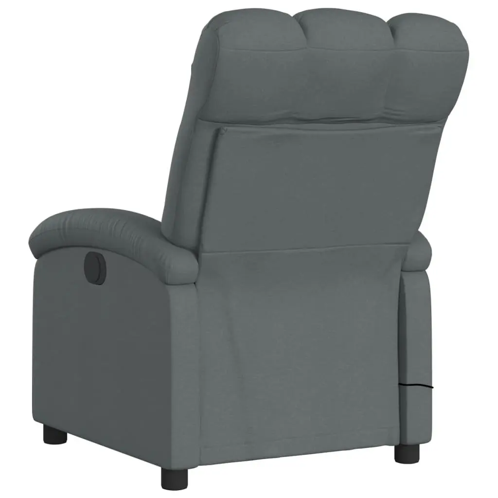 Grey Fabric Massage Recliner Chair with 6 Vibration Points