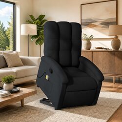 Electric Power Lift Massage Recliner Chair in Black