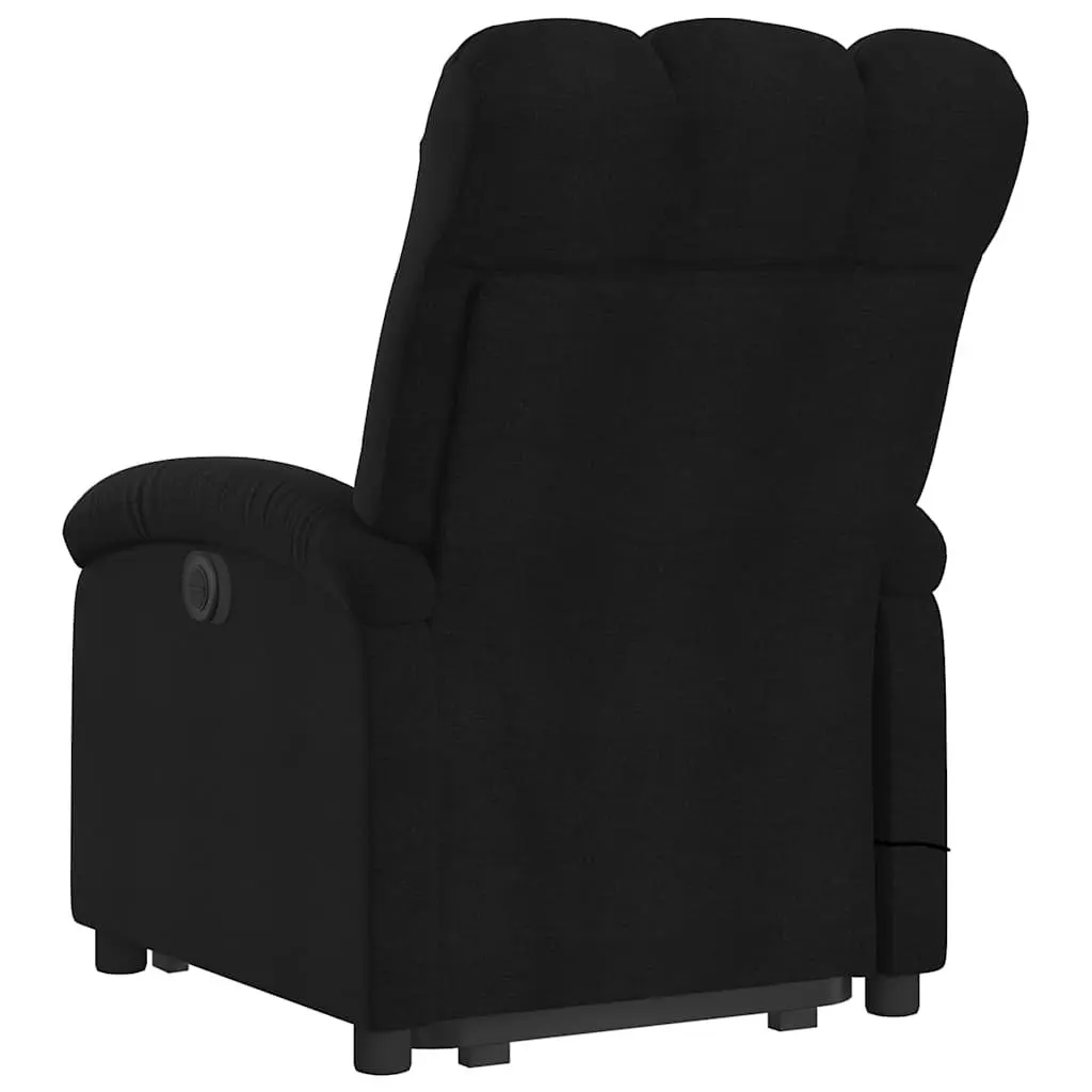 Electric Recliner Chair Power Lift Fabric Black Stand Up Massage Armchair