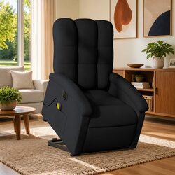 Electric Stand Up Massage Recliner Chair in Black