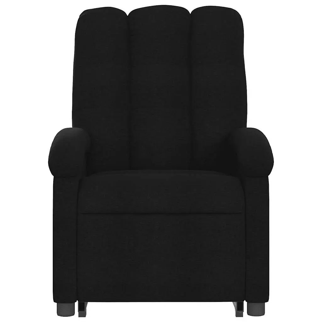 Electric Massage Recliner Chair Lift Fabric Armchair Black for Ease and Comfort