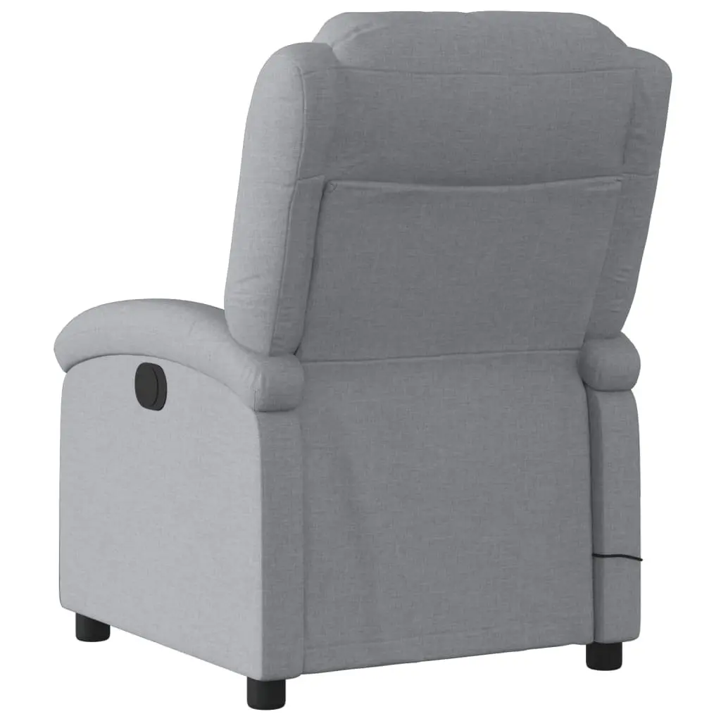Grey Fabric Manual Massage Recliner Chair with Vibration