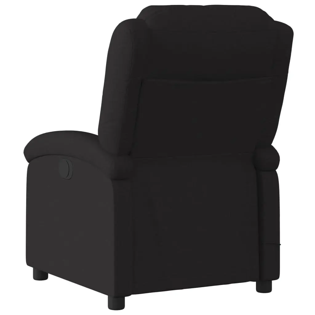 Black Fabric Massage Recliner Chair with 6 Points