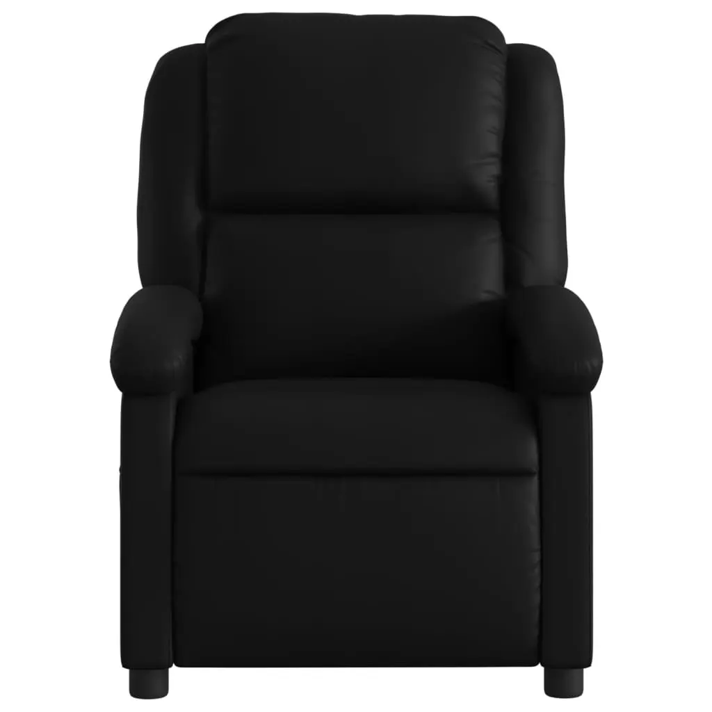 Electric Massage Recliner Chair Black Faux Leather 135 Degrees USB Powered