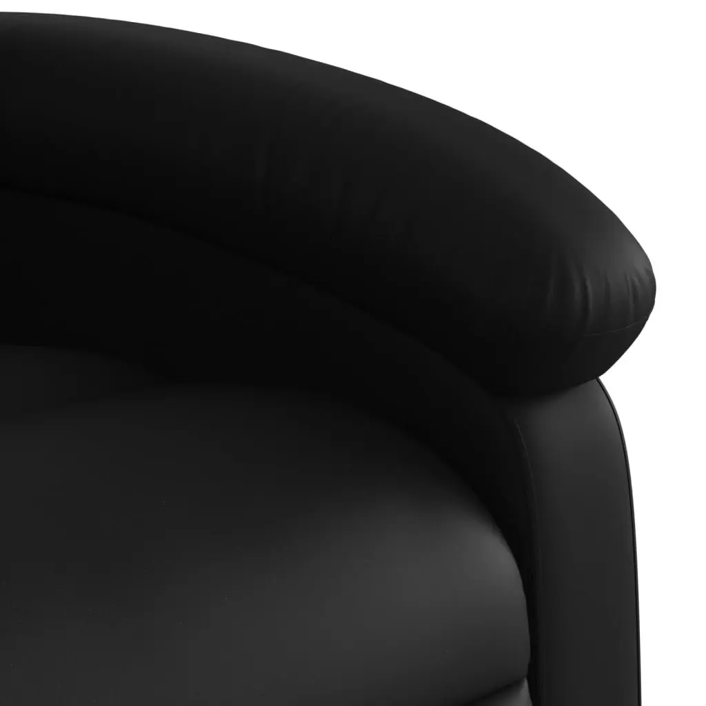 Electric Massage Recliner Chair Black Faux Leather 135 Degrees USB Powered