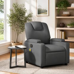 Grey Massage Recliner Chair with Remote Control