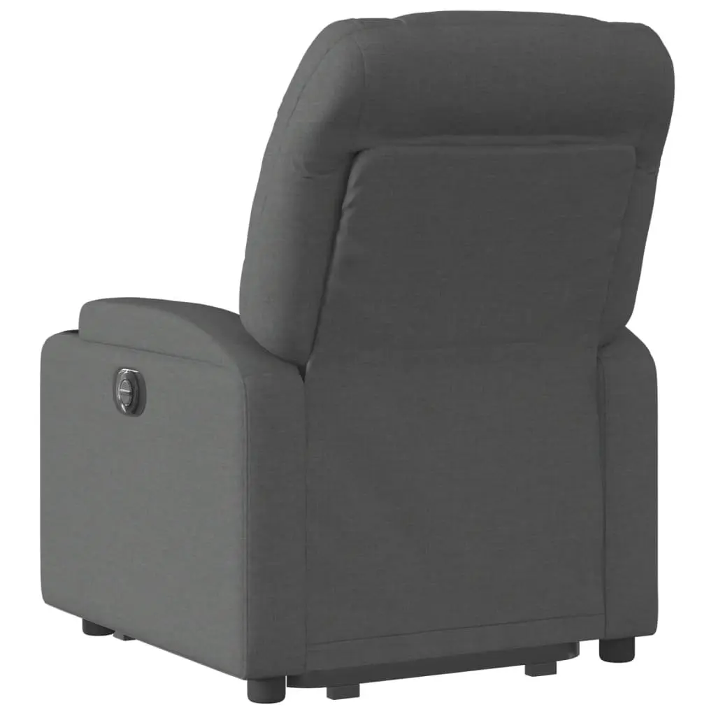 Electric Stand Up Recliner Armchair Power Lift Recline Comfort Grey Fabric
