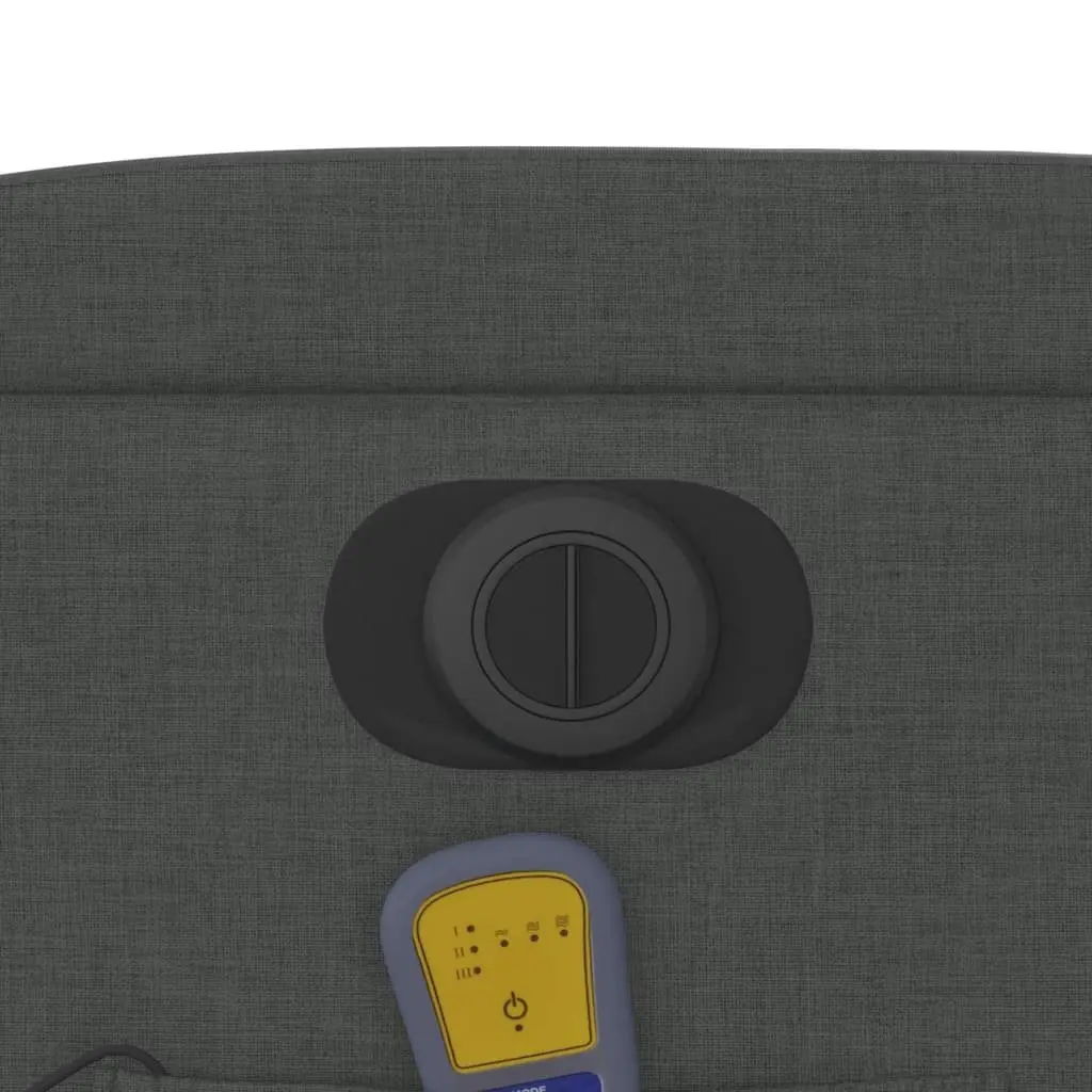 Electric Massage Recliner Chair Power Lift Grey Fabric 135 Degrees