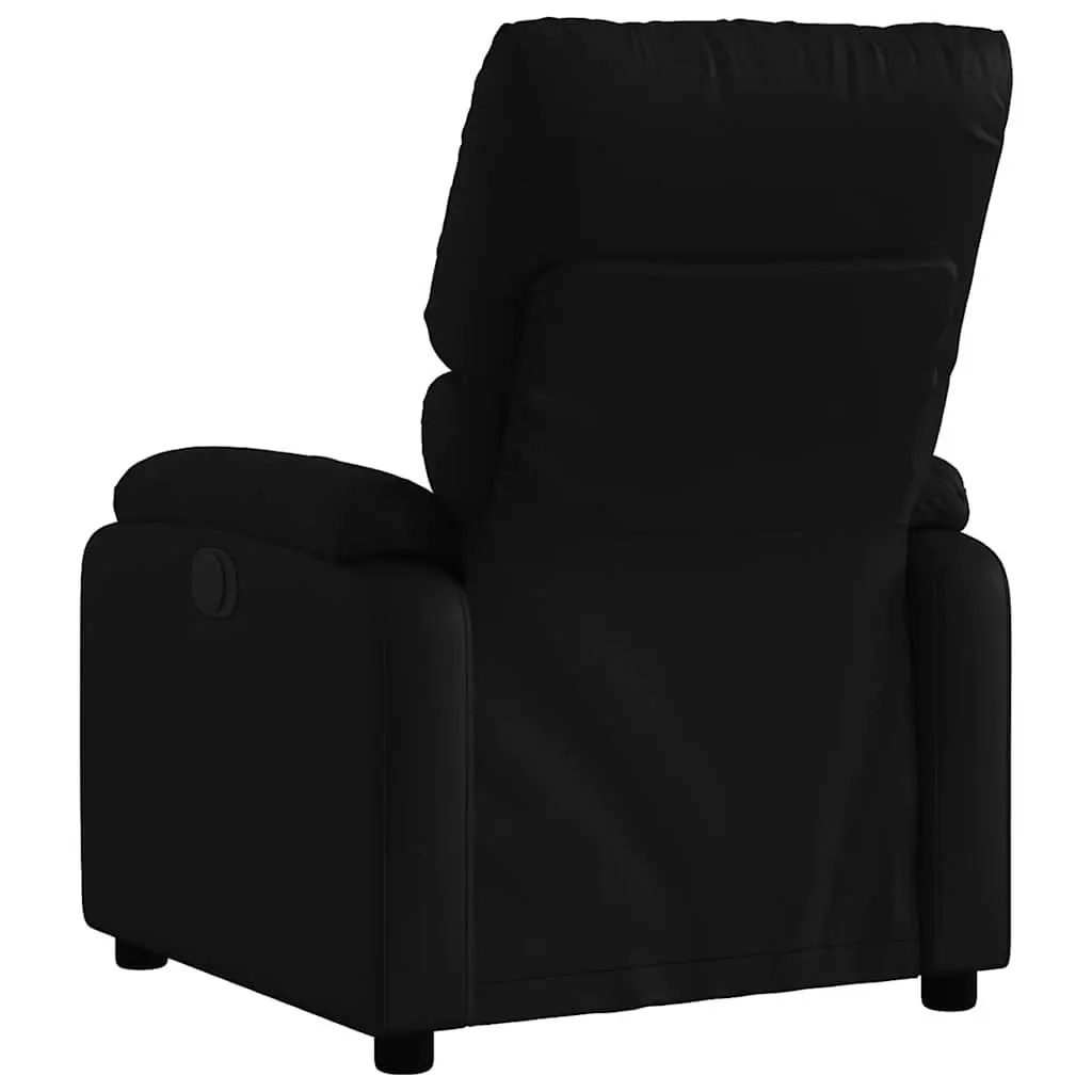 Black Faux Leather Manual Recline Massage Recliner Chair
