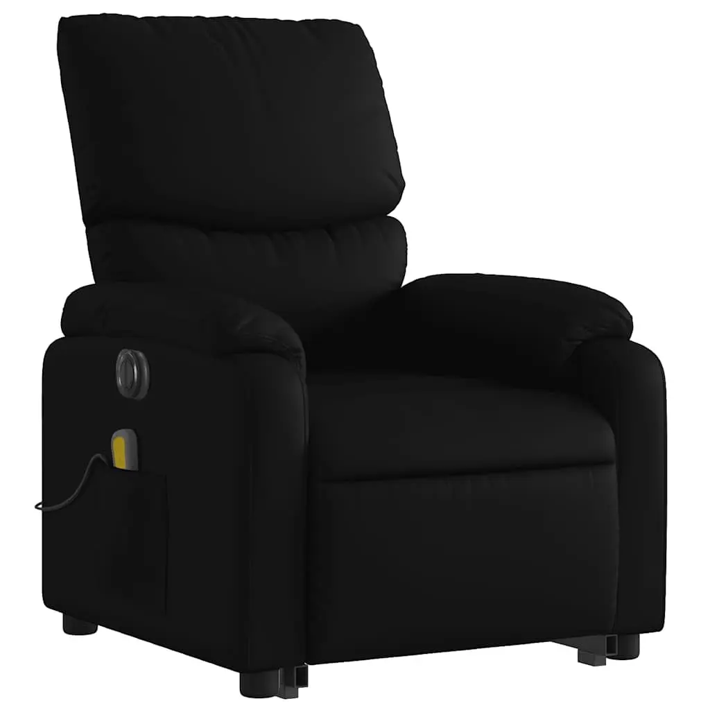 Electric Massage Recliner Chair Black Faux Leather Power Lift 135 Degrees