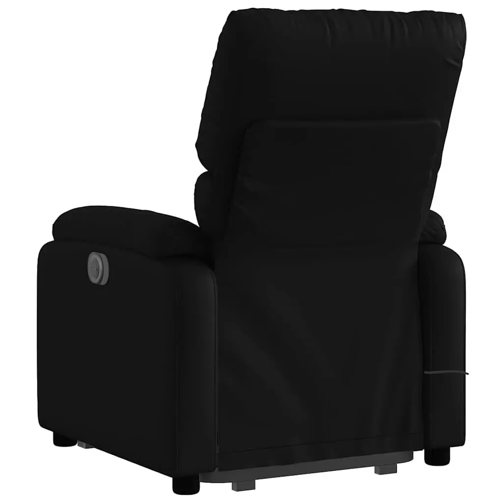 Electric Massage Recliner Chair Black Faux Leather Power Lift 135 Degrees