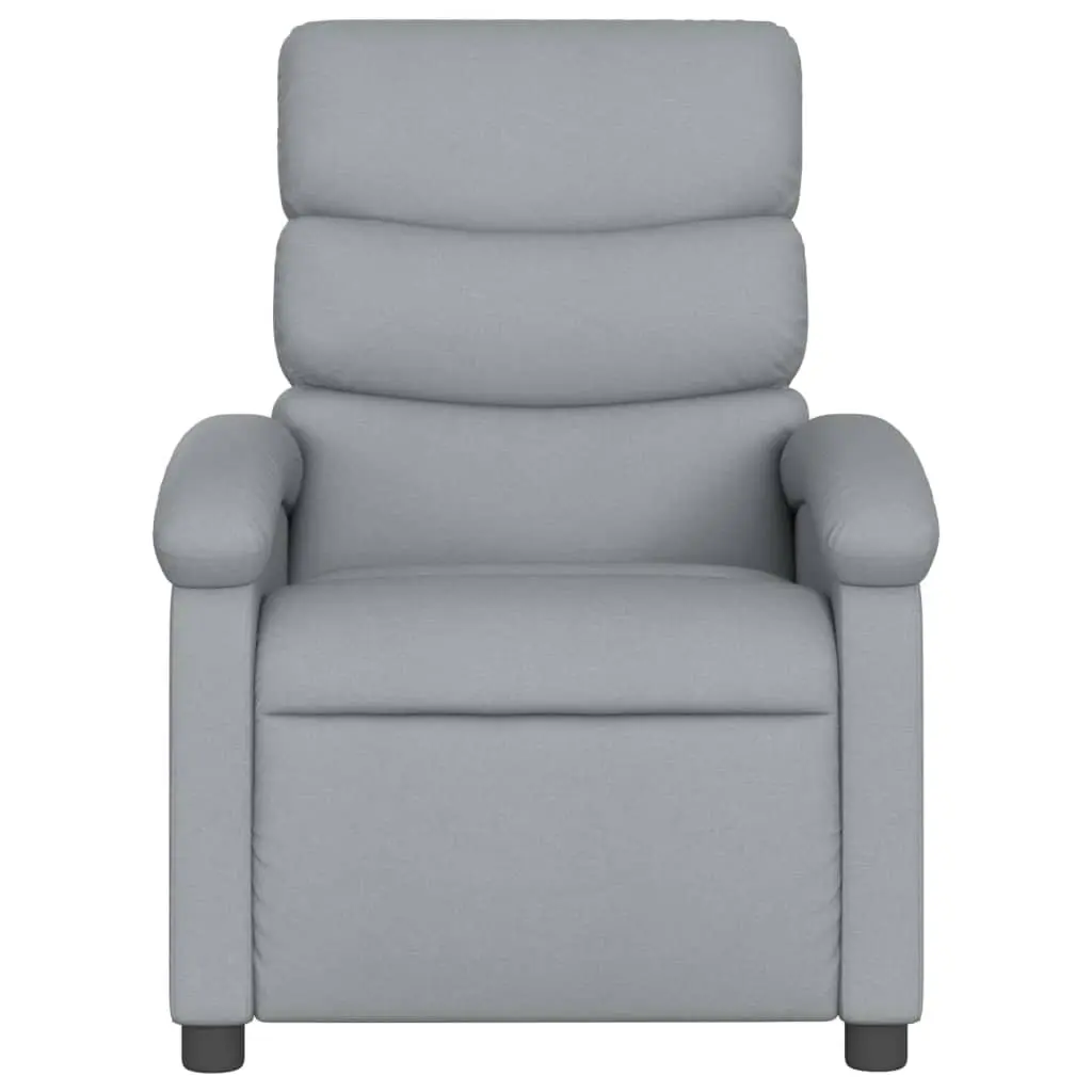 Grey Fabric Manual Reclining Massage Chair