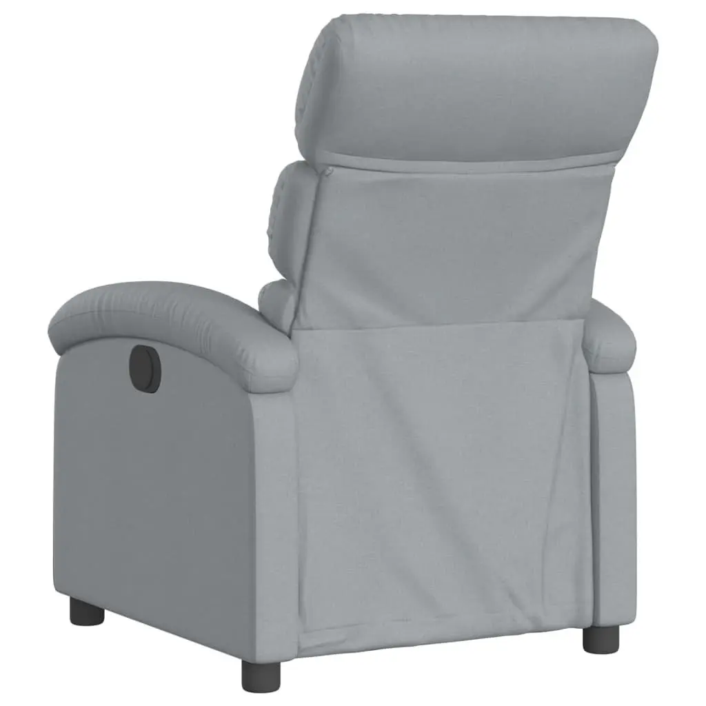 Grey Fabric Manual Reclining Massage Chair
