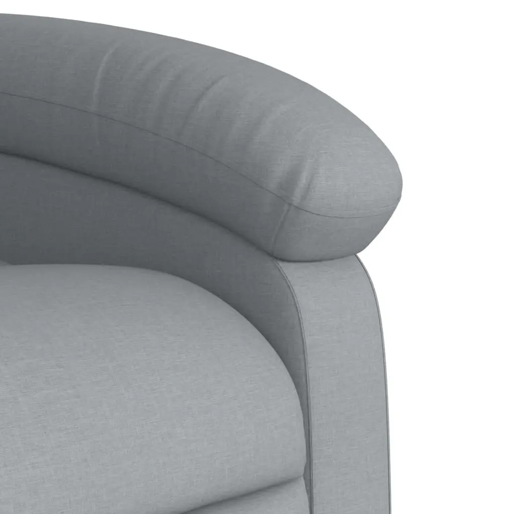 Grey Fabric Manual Reclining Massage Chair