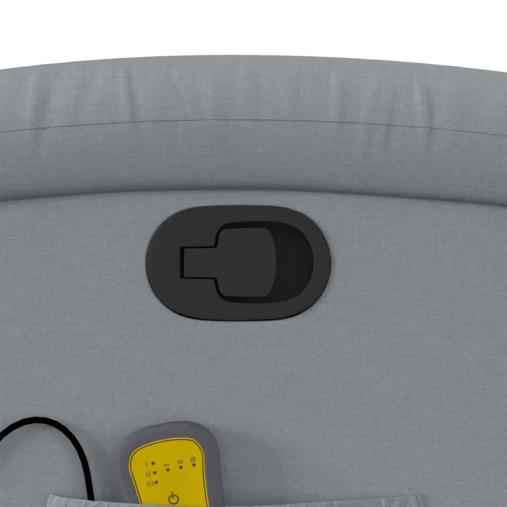 Grey Fabric Manual Reclining Massage Chair