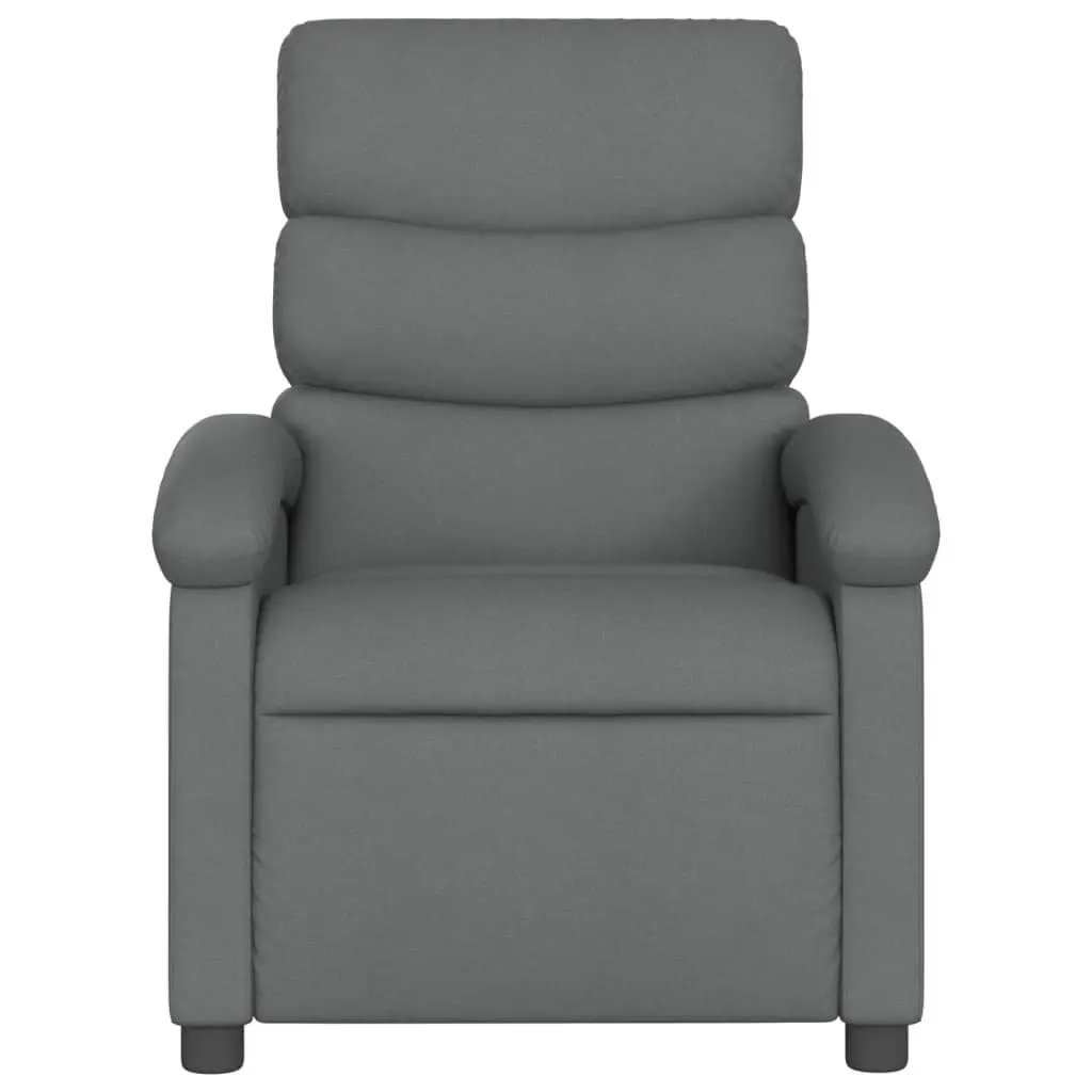 Grey Fabric Massage Recliner Chair with Vibration