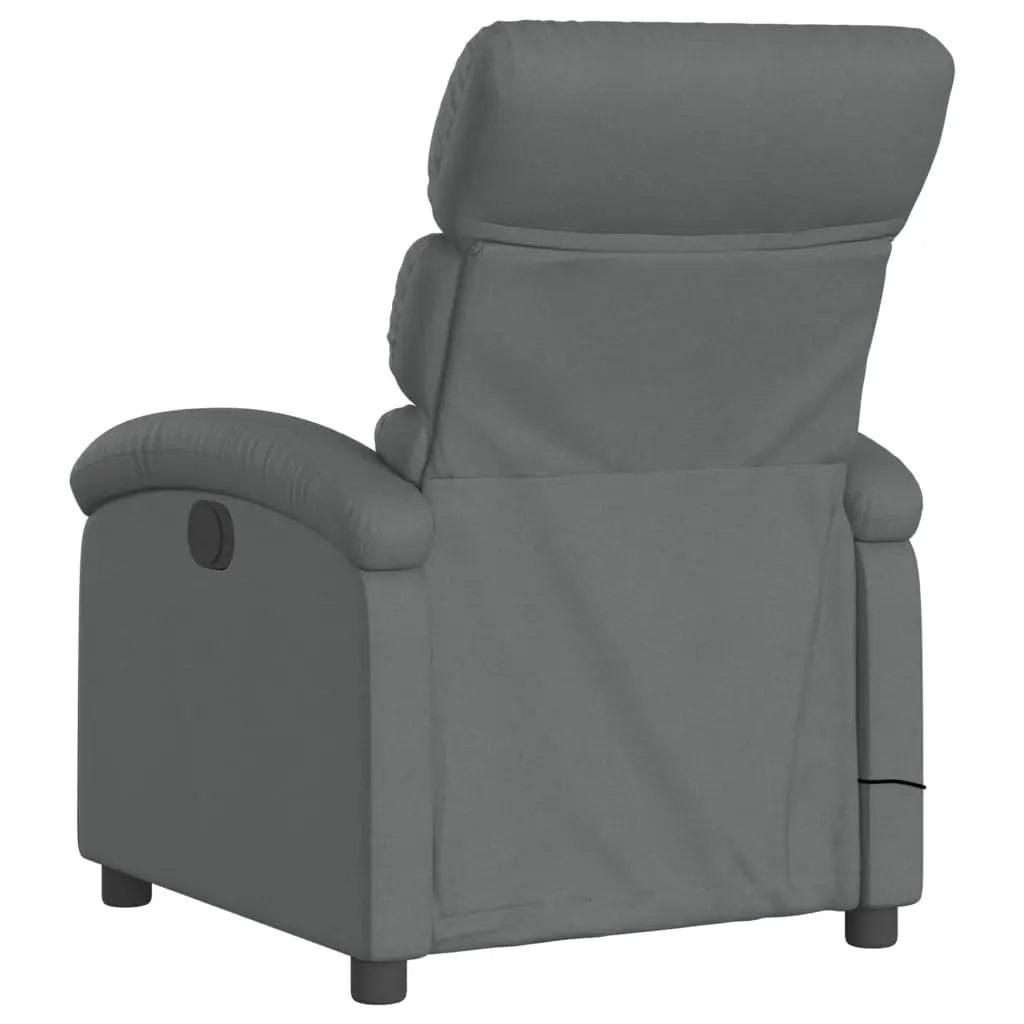 Grey Fabric Massage Recliner Chair with Vibration