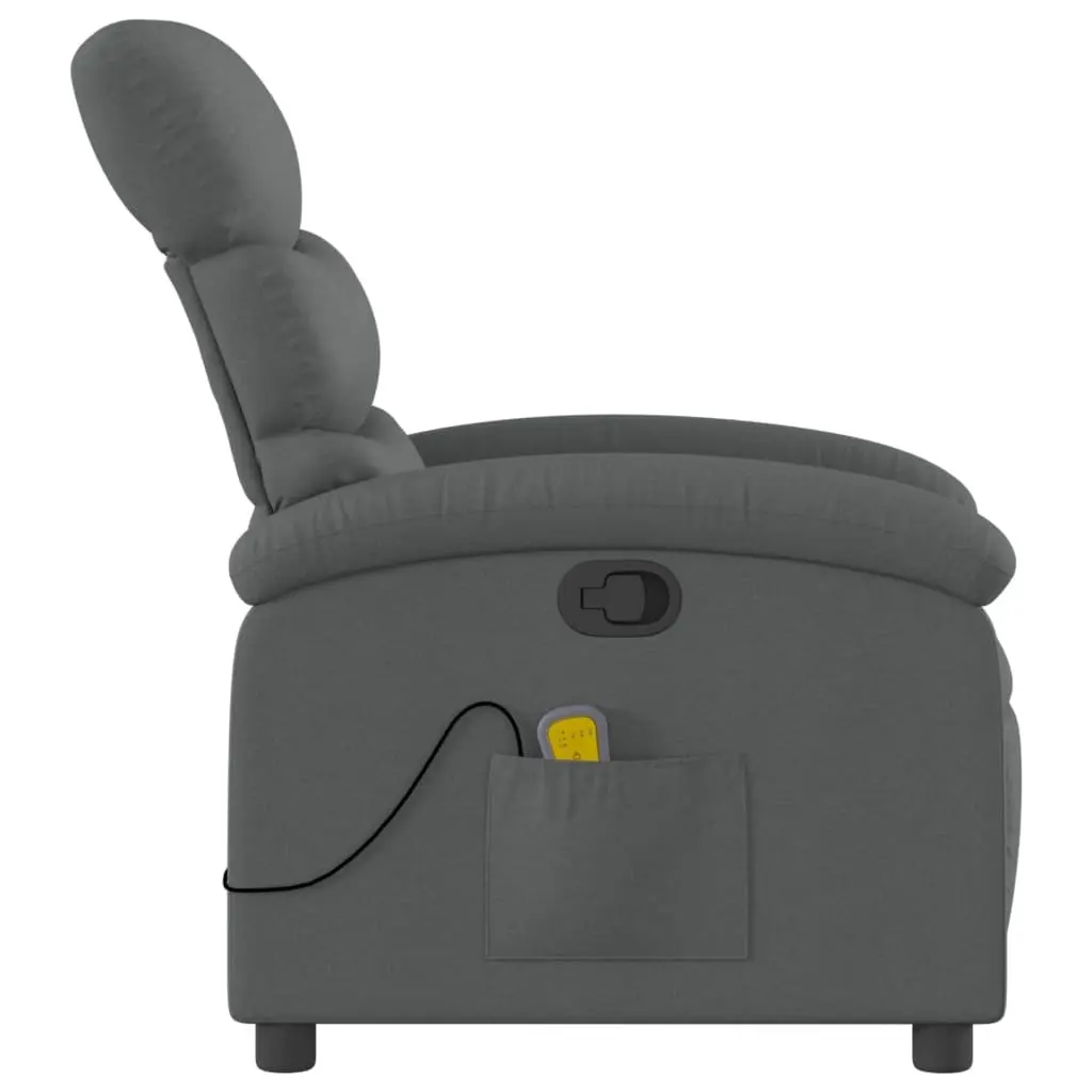 Grey Fabric Massage Recliner Chair with Vibration