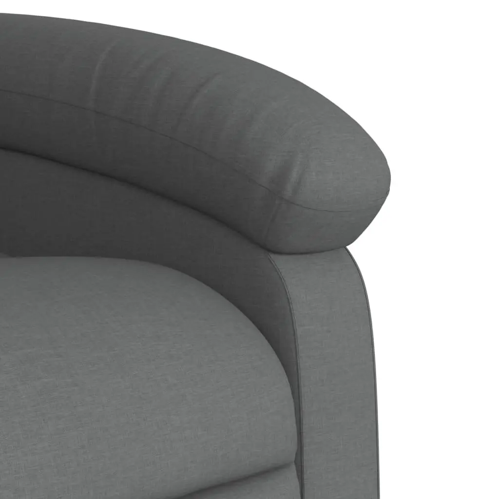 Grey Fabric Massage Recliner Chair with Vibration
