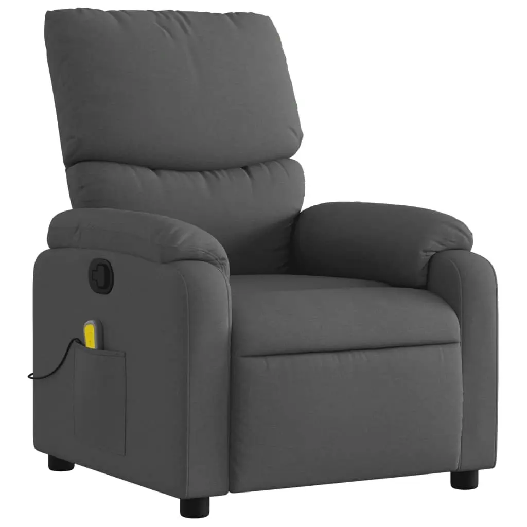 Grey Fabric Massage Recliner Chair with Vibration