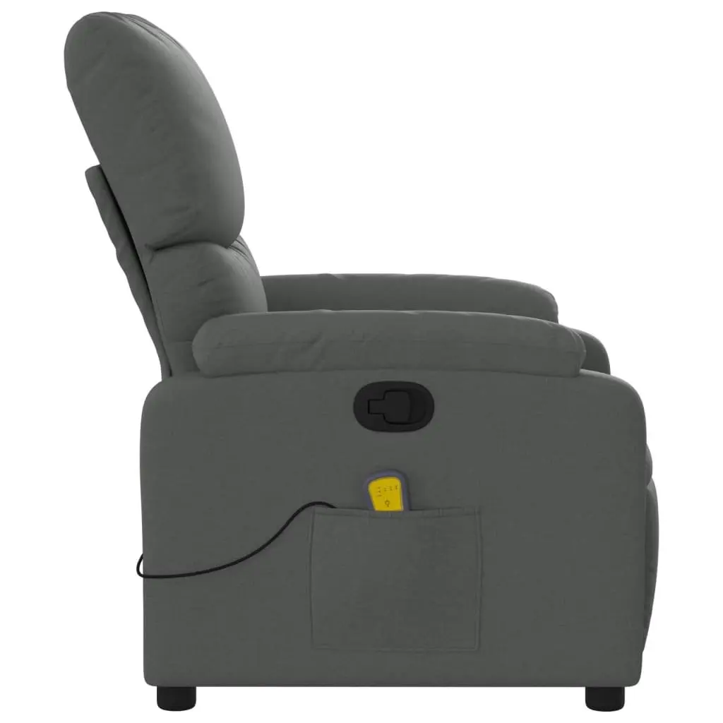 Grey Fabric Massage Recliner Chair with Vibration