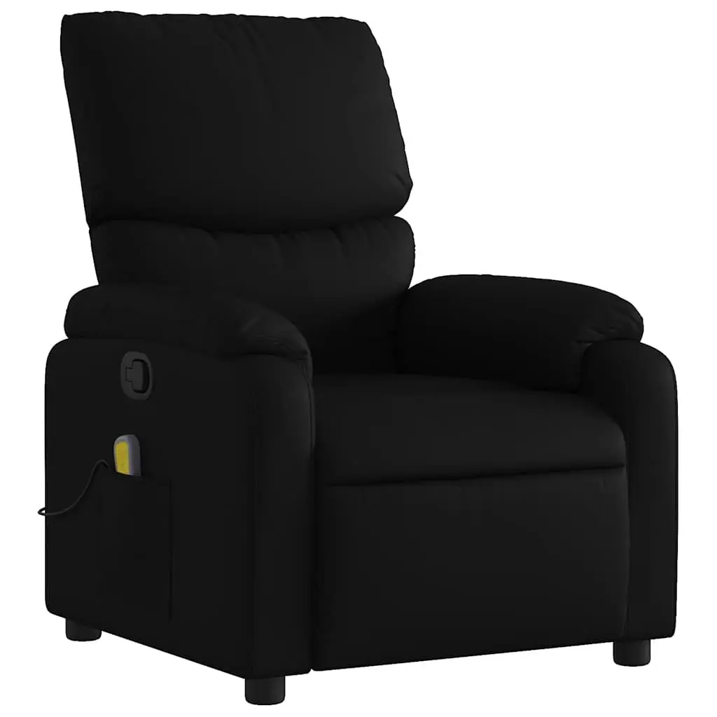 Black Faux Leather Massage Recliner Chair with Vibration