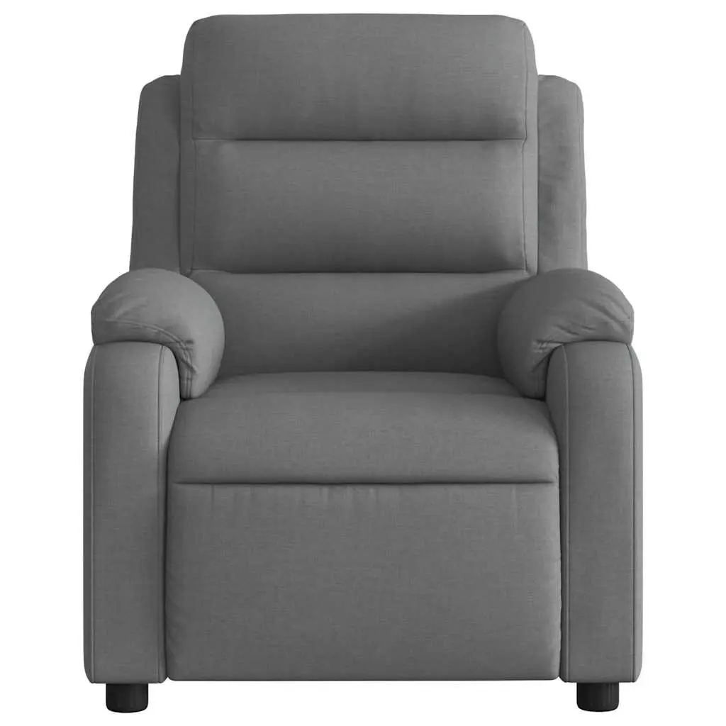 Grey Fabric Massage Recliner Chair