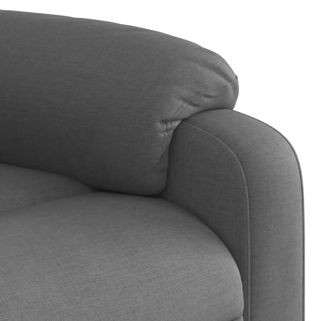 Grey Fabric Massage Recliner Chair