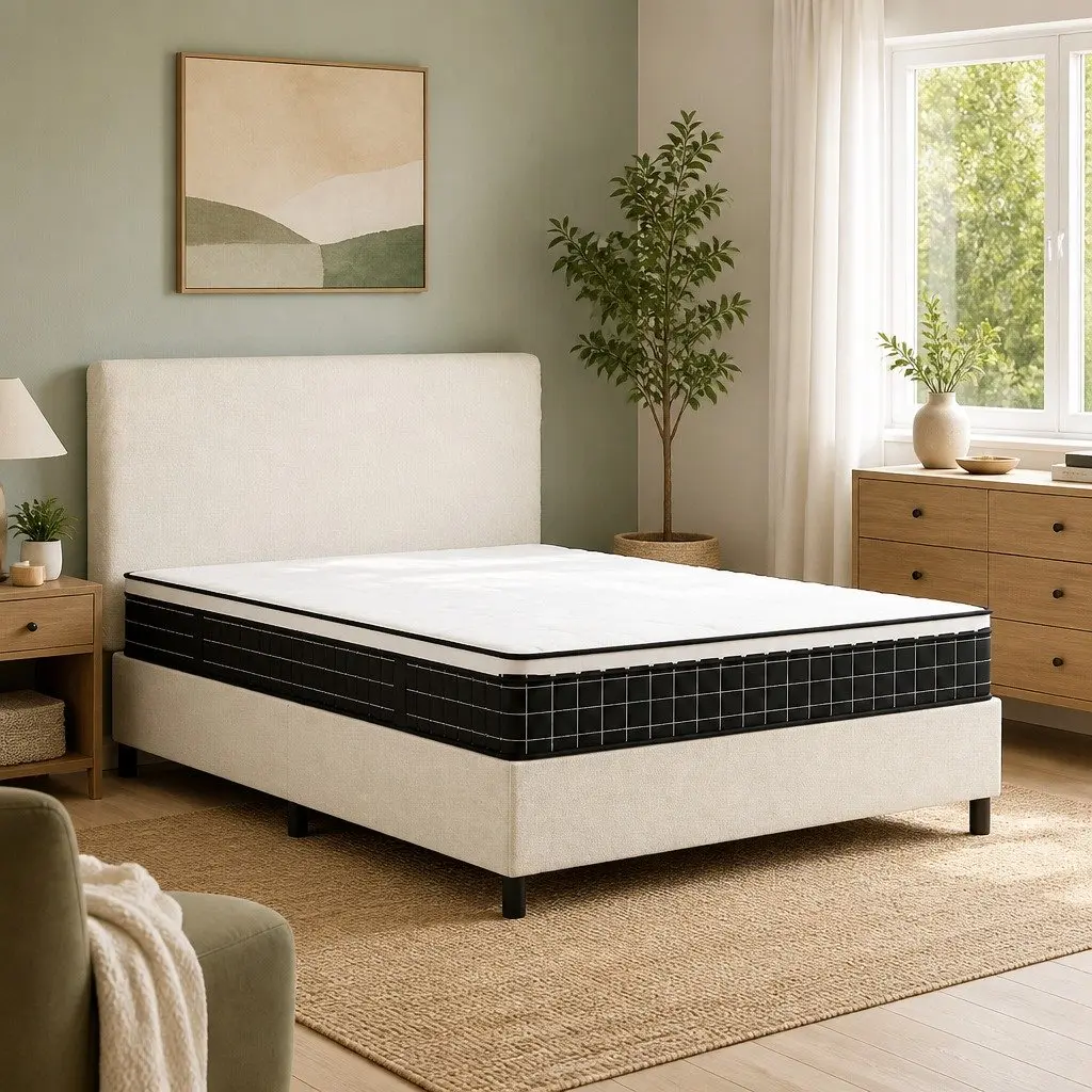 Medium Firm Bonnell Spring Mattress Double Size 137x190 cm