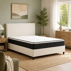 Medium Firm Bonnell Spring Mattress Double Size 137x190 cm