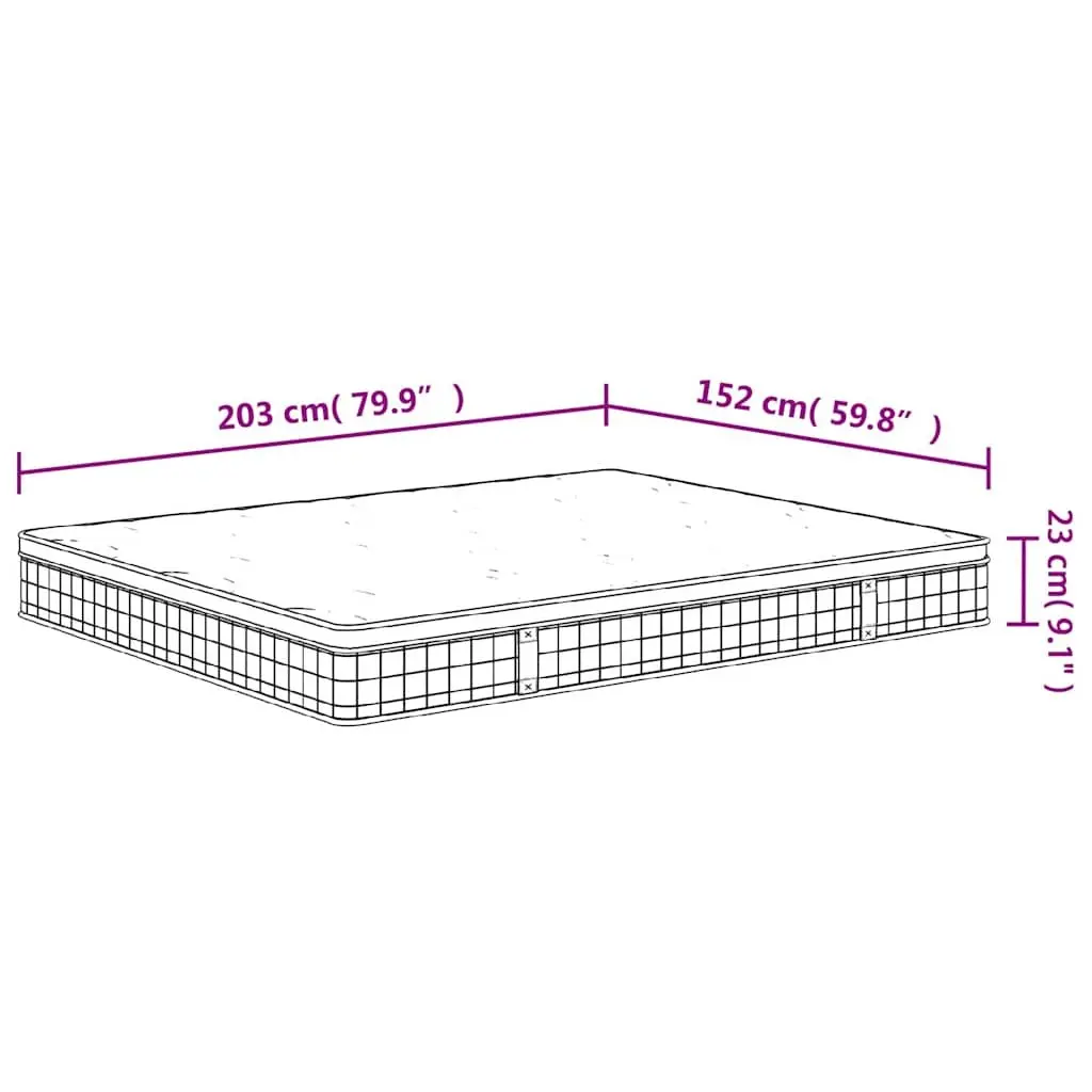Queen Size Bonnell Spring Mattress 152x203 cm