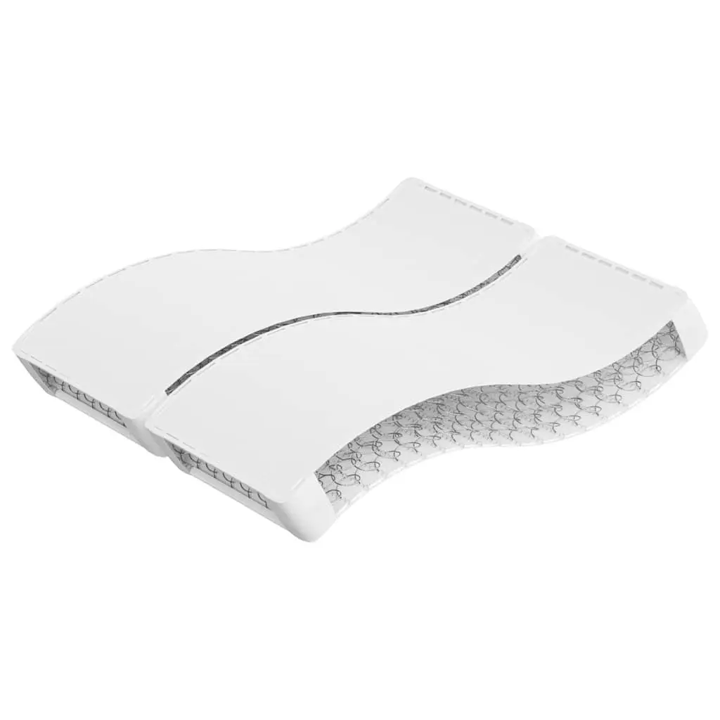 Queen Size Bonnell Spring Mattress Medium Firmness White 152x203cm Bedroom Sleep