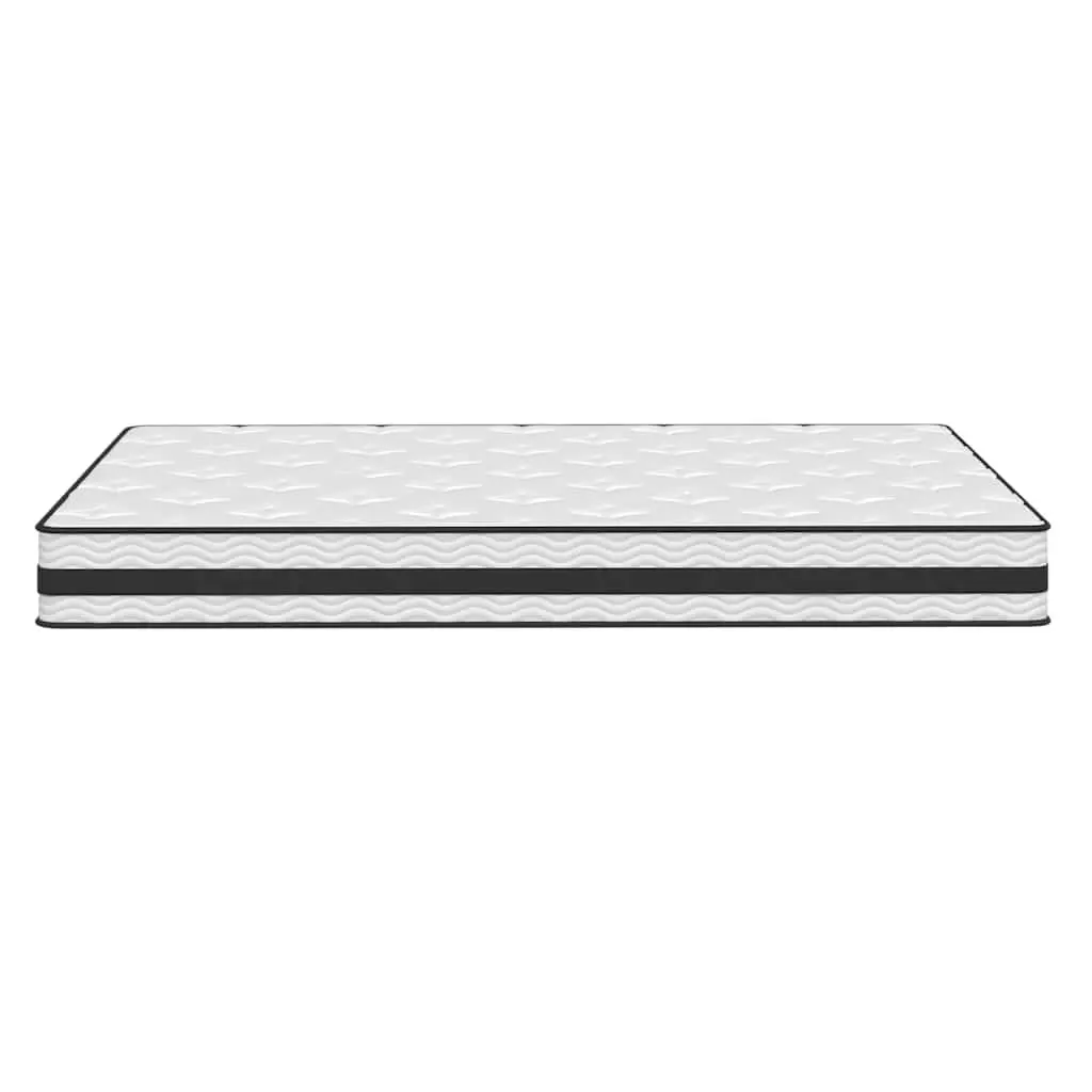 Queen Size Bonnell Spring Mattress Medium Firmness White 152x203cm Bedroom Sleep