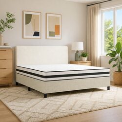 Comfortable Bonnell Spring Mattress Queen Size 183x203 cm